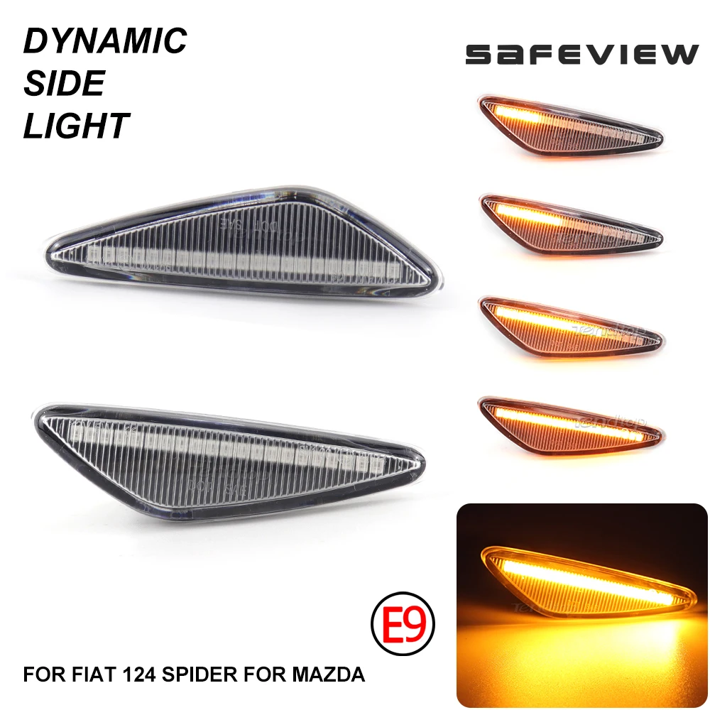 Dynamic LED Repeater Side Marker Turn Signal Indicator For Mazda  MX5 RX-8 6 Atenza GH 5 Premacy Spider For Nissan Lafesta