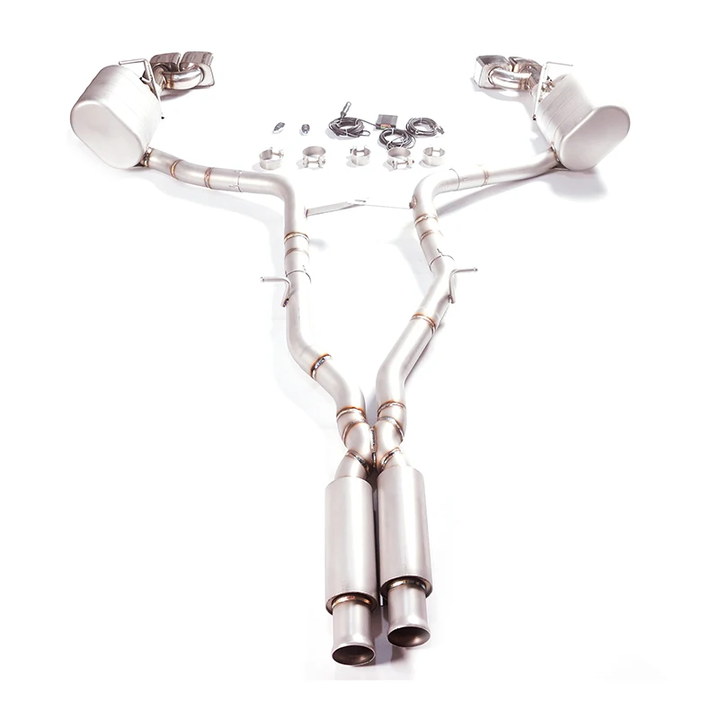 

[L] The Valve Muffler Exhaust System is compatible with the cat-back exhaust system of the Mercedes-Benz CLS C218 model