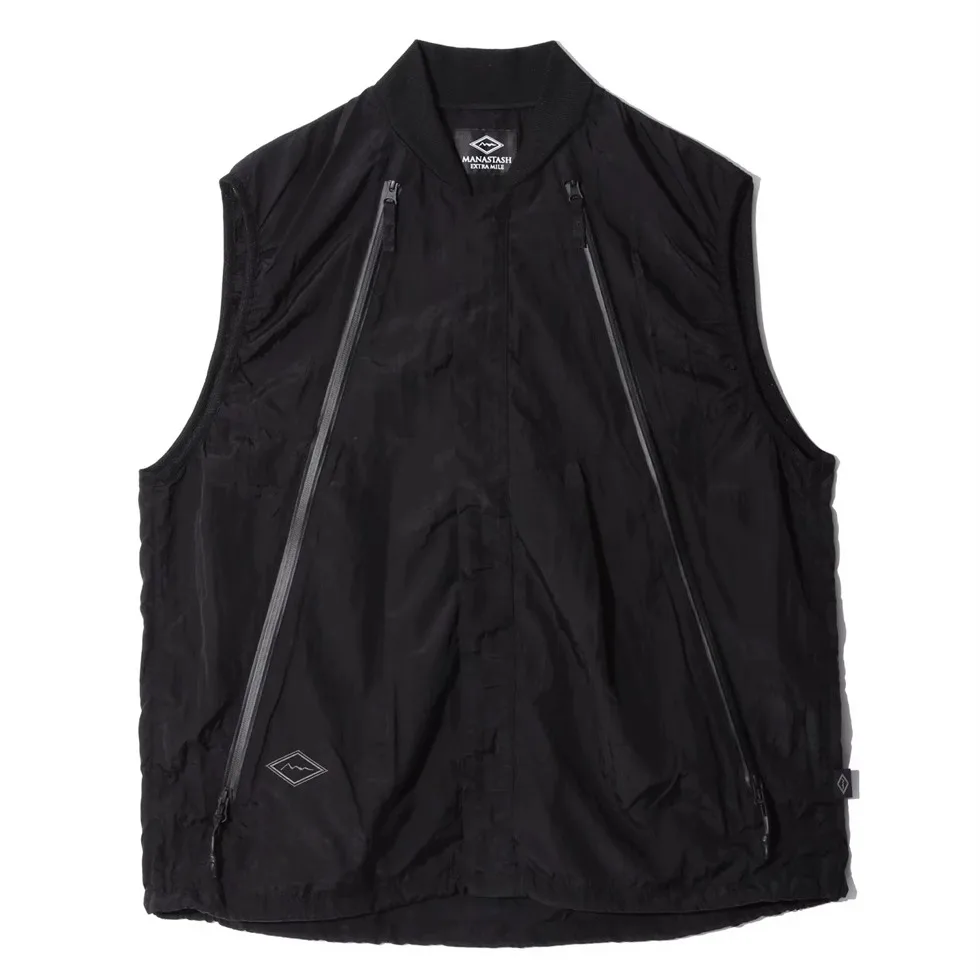 Japanese line advanced wrinkle technology quick-drying fabric built-in finishing pocket fishing mountaineering vest