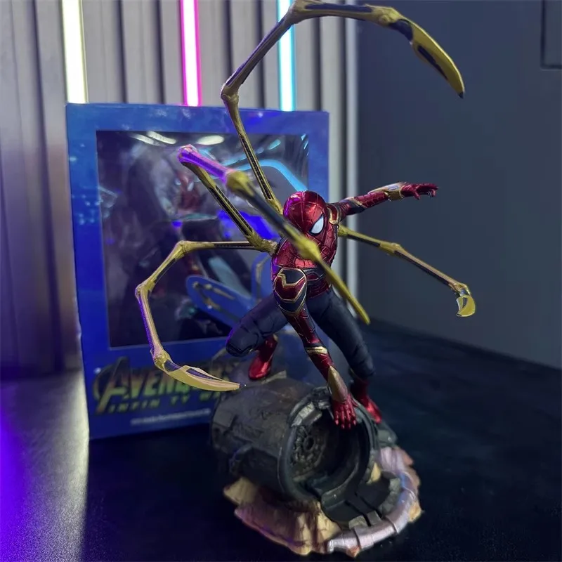 ホットトイズマーベルスパイダーマンスーパーヒーロースパイダーマンアクションフィギュア 18 センチメートルスパイダーマンアニメ装飾コレクション人形玩具モデル子供