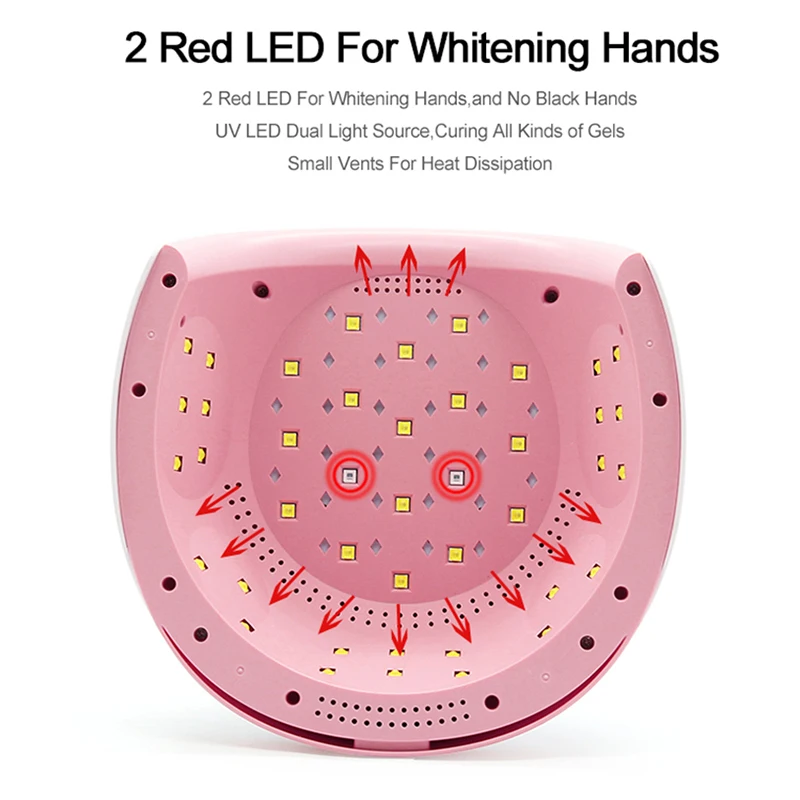 المهنية 84 واط الأشعة فوق البنفسجية ضوء الأظافر العلاج بالضوء آلة مانيكير الأشعة فوق البنفسجية Led جيل للأظافر مصباح البولندية لمستلزمات الأظافر