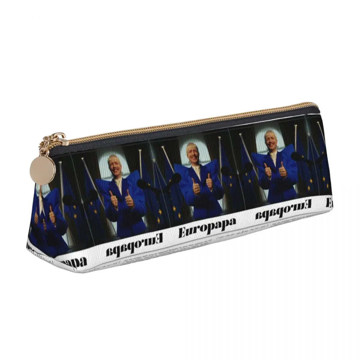 Joost Klein Pencil Case Europapa Eurovisioned School Pencil Cases Triangle Boy Girl Retro College Pencil Pouch School Stationery