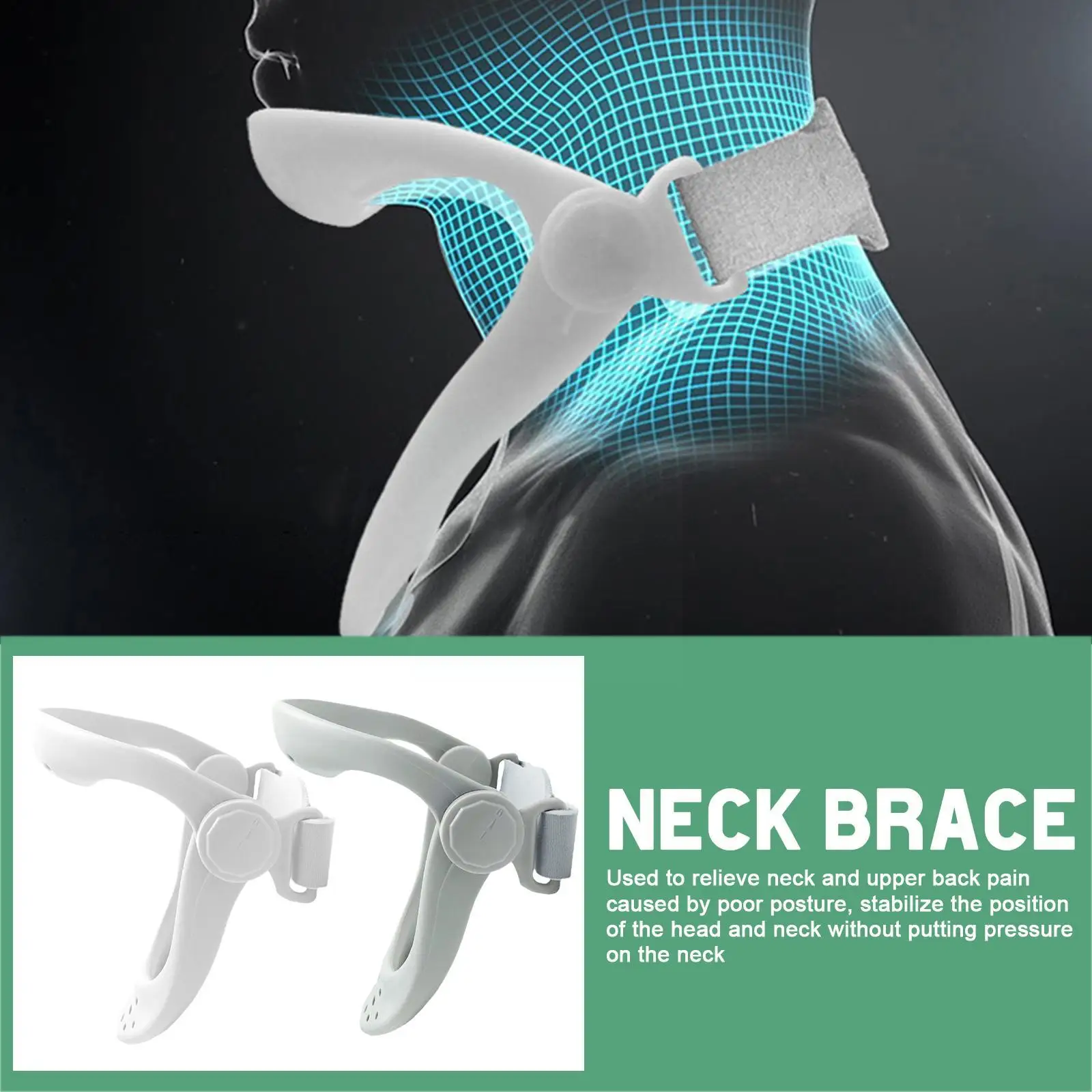 Neck Brace NECK Helper Braces Cervical Traction Repair Turtle Cervical Corrector Fixed Guard Neck Collar Neck Guard Support B9U3