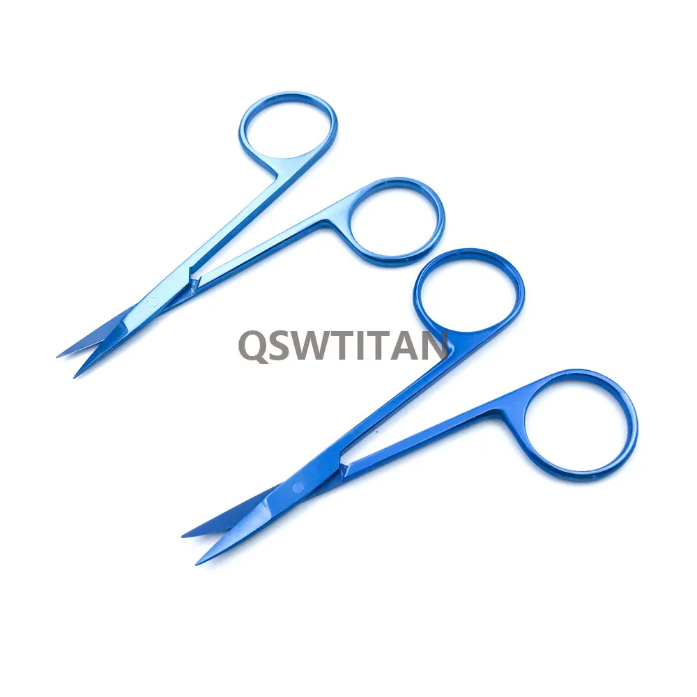 Titanium Iris Scissors Eye Surgery Suture Scissors Double Eyelid Tool Ophthalmic Surgical Instrument