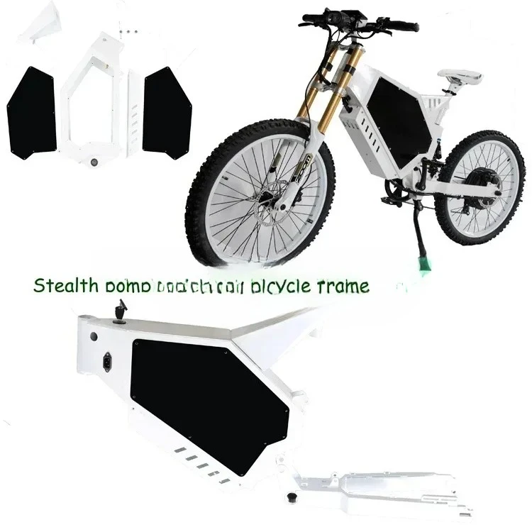 High Power Dropout 170mm Strong DIY Full suspension enduro ebike frame for electric bike 3000w 5000w 8000w