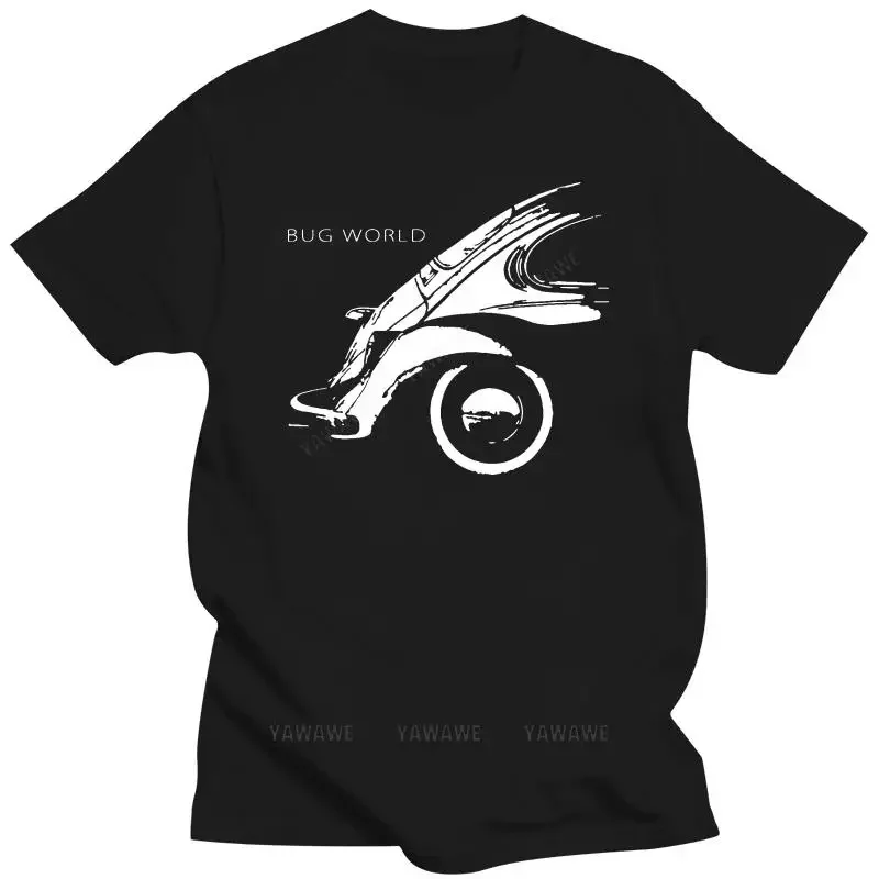 Mens brand t-shirt Classic Tshirt Kaefer 1302 1200 Aircooled Bug Type 1 Art Car T-Shirt Summer O Neck Tops male tee-shirt