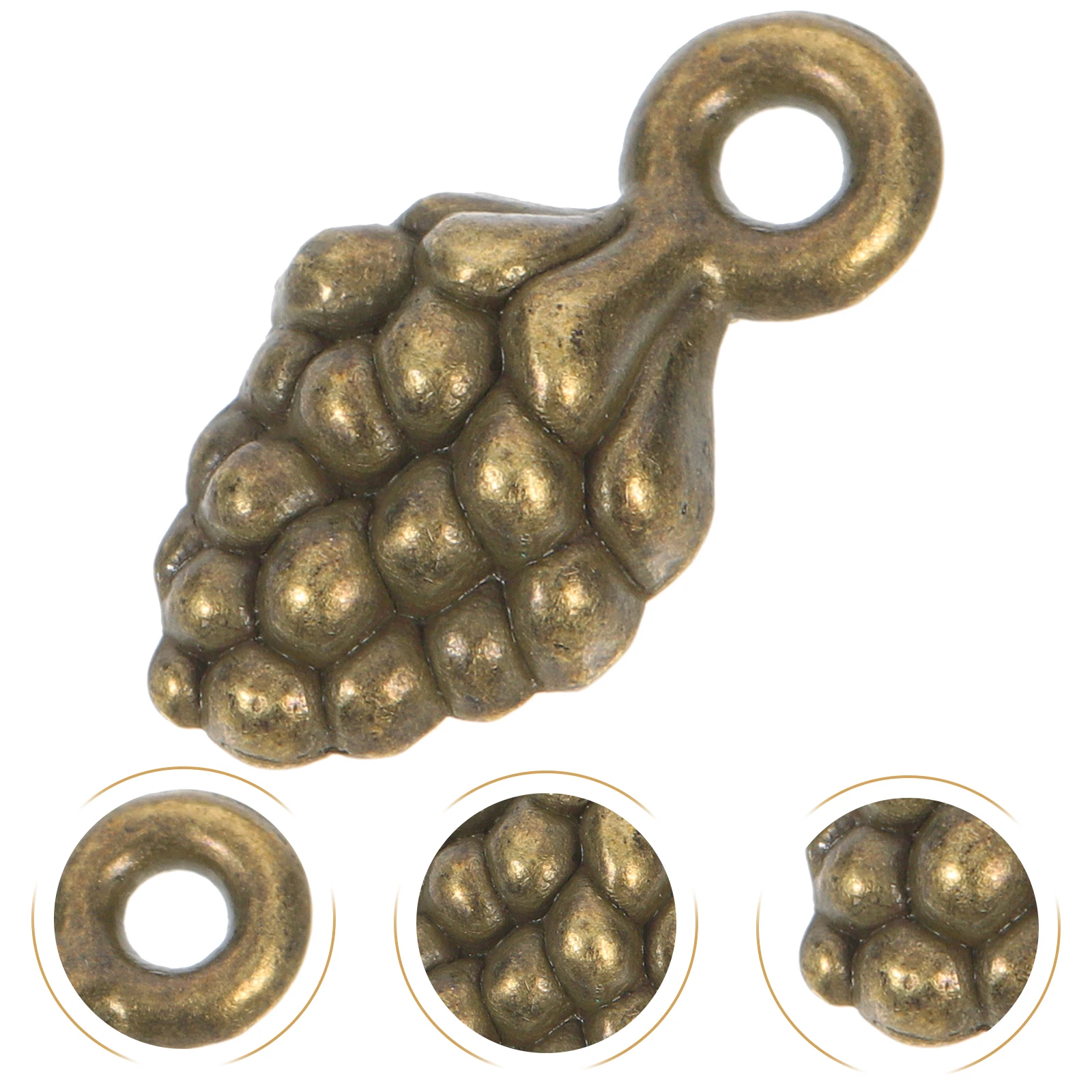 

100 Pcs Pineapple Jewelry Necklace Diy Charms Earring for Making Enamel Alloy Tree Decorative Hanging Pendant