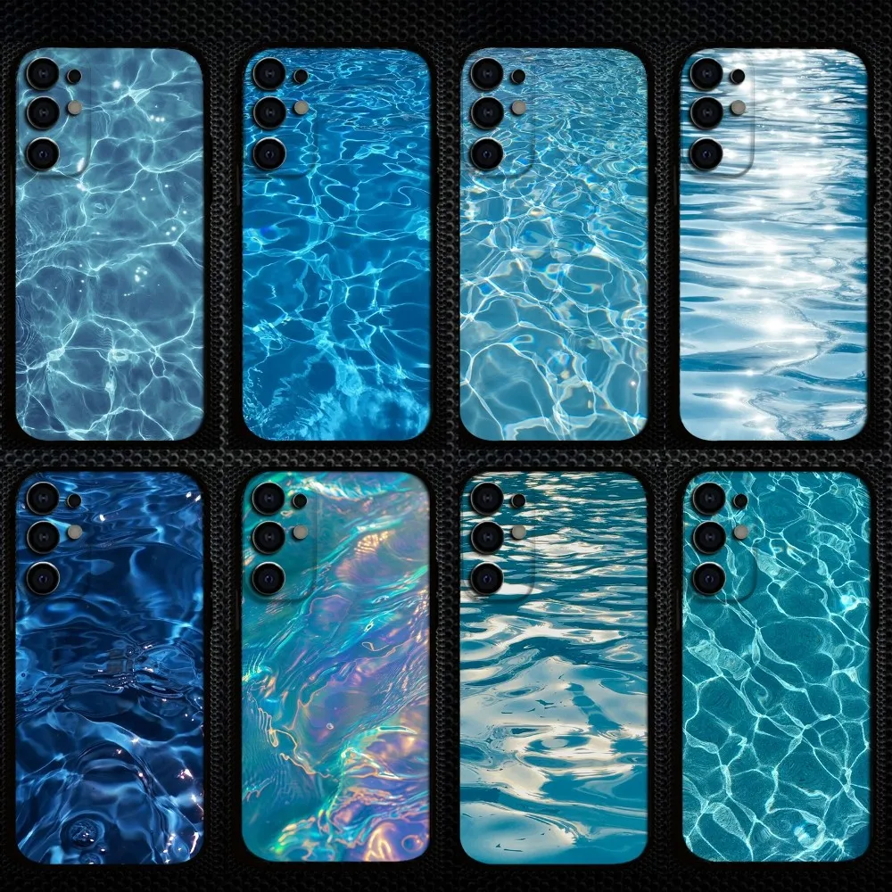 

water wave Phone Case For Samsung S25/S24/S23/S22/S21/S20/Plus,Fe,Lite/Others Black Cover
