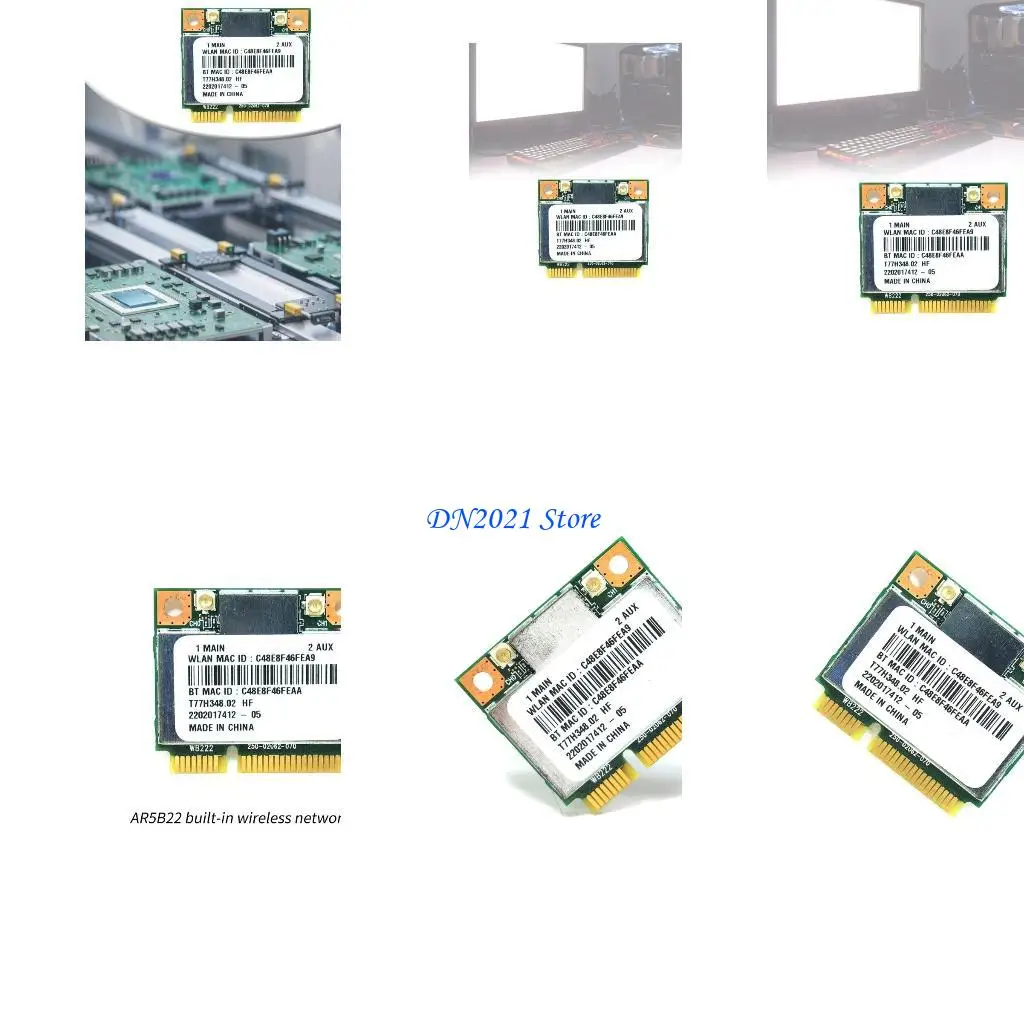 

F3KE Small PCIE Wireless Card 2.4/5Ghz Offering 300Mbps Speed BT4.0 For Stream