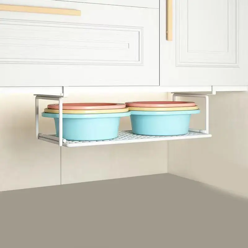 Shoe Storage Rack Retractable Shoe Shelf Adjustable Under Cabinet Shelf Hangable Under Cabinet Add-On Storage Racks Slide-In