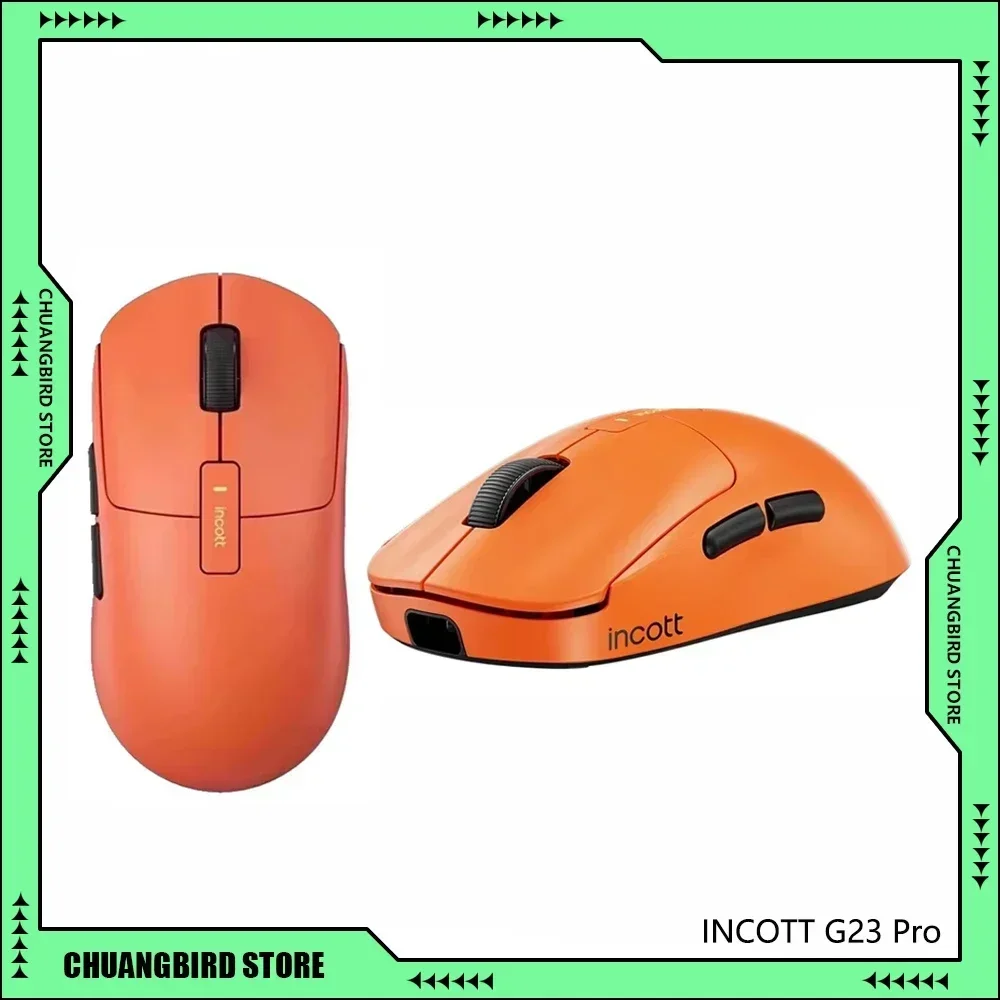 Incott G23 Pro Dual-Mode Bluetooth Wireless Mouse 8k Customize Ergonomics Gaming Mice Sensor Fast Charge Gamer Accessories Gifts