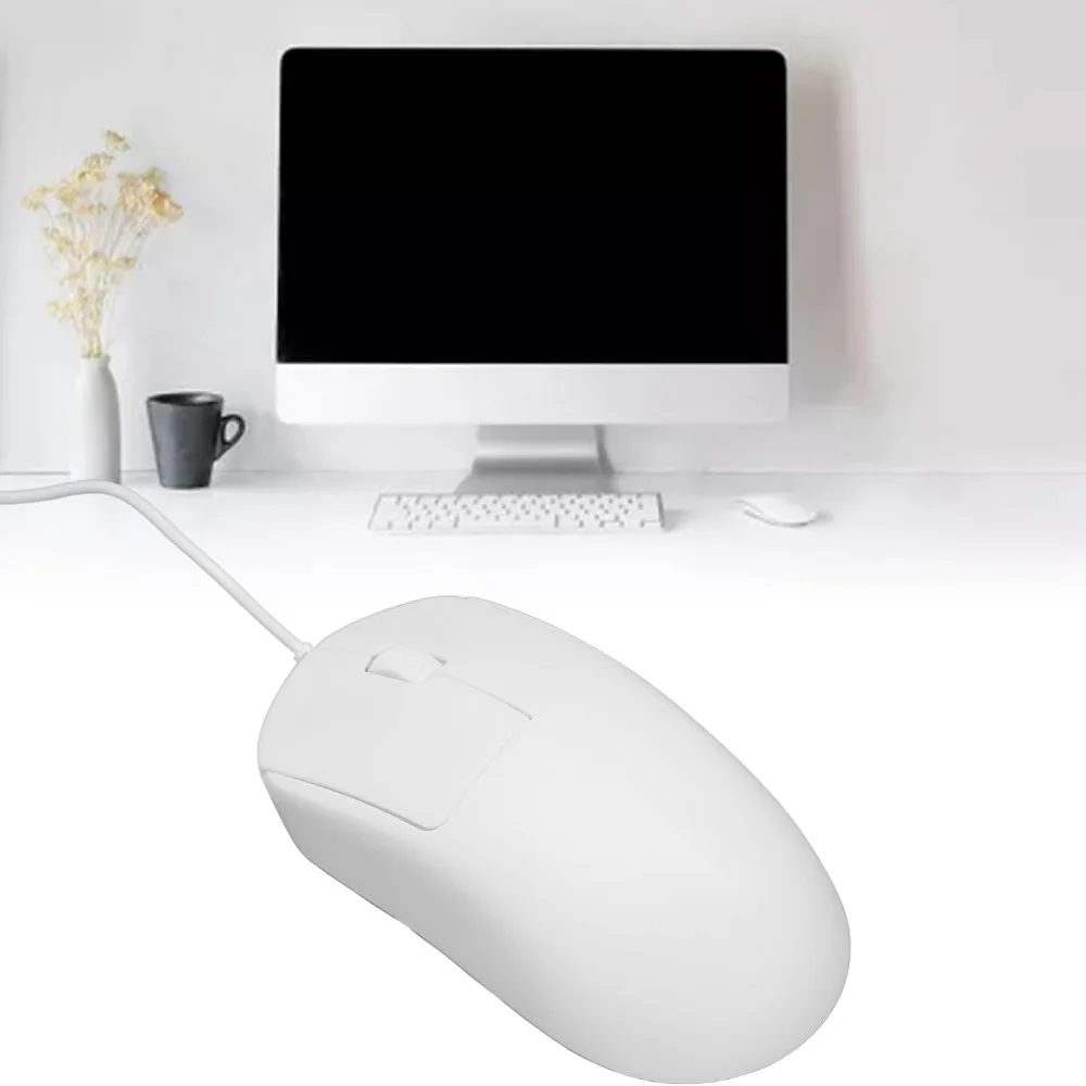 Durable 1200 DPI Optical Sensor Wired Mouse Silent Click 1.5m Cable Type C Mouse Type C Wired Computer Mouse Home Office