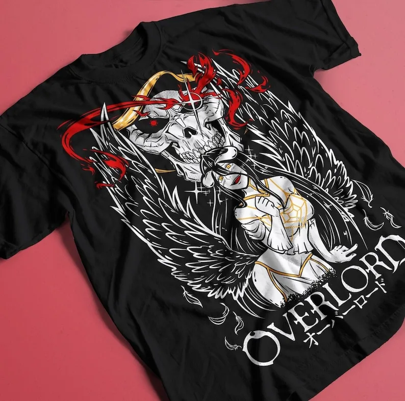 

Albedo Overlord Tshirt, Anime Overlord Character, Demon Girl, Succubus, Ainz Ooal Gown, Momonga, Tomb of Nazarick, Anime Streetw