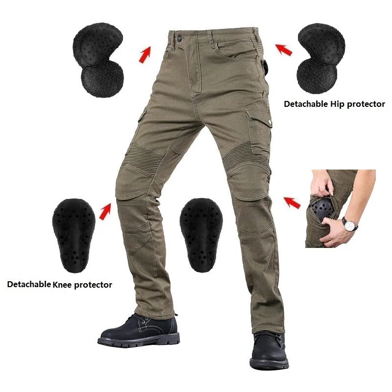 

Motorcycle Jeans Pantalones Motocicleta Hombre Featherbed Jeans Standard Version Car Ride Trousers Pant Summer Riding