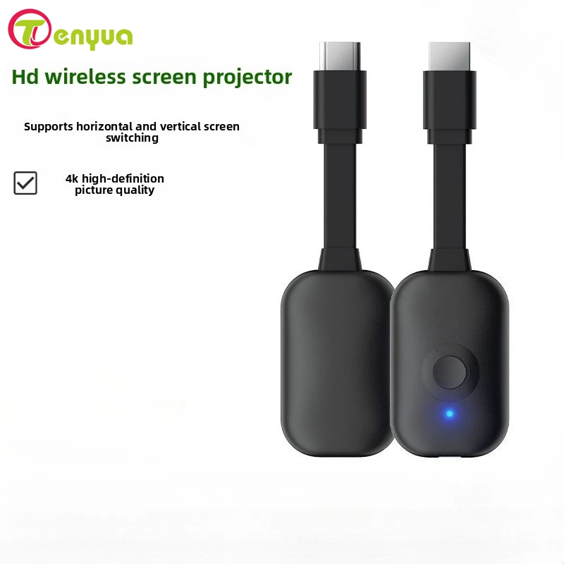 

4K TV Stick, HD-совместимый видеоприемник, беспроводной адаптер для дублирования экрана 2.4G/5G 1080P, Wi-Fi донгл для телевизора и проектора