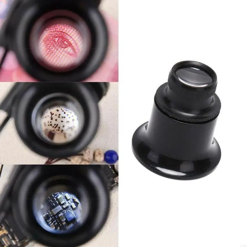 

20X Jewelers Eye Loupe Loop Magnifier Glass for Watchmakers Rep Eye Loupe Glass Jewelry Tools