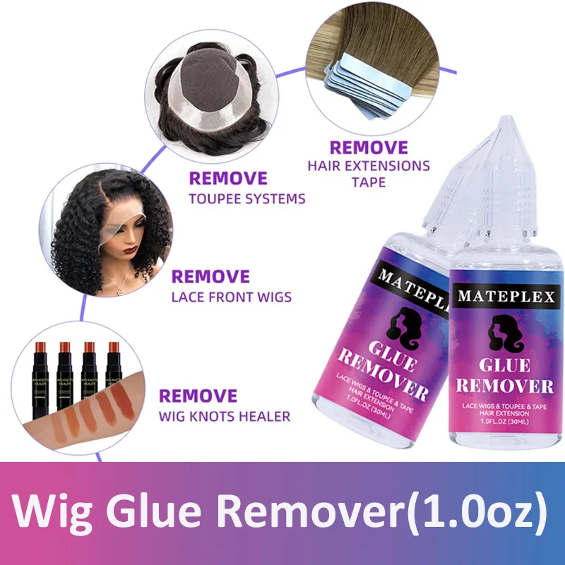 Renda Tinta Mousse Tahan Air Renda Tinta Semprot Renda Lem Wig + Lem Remover Ikat Kepala Wig Aksesori untuk Wig Wig Penutup Depan