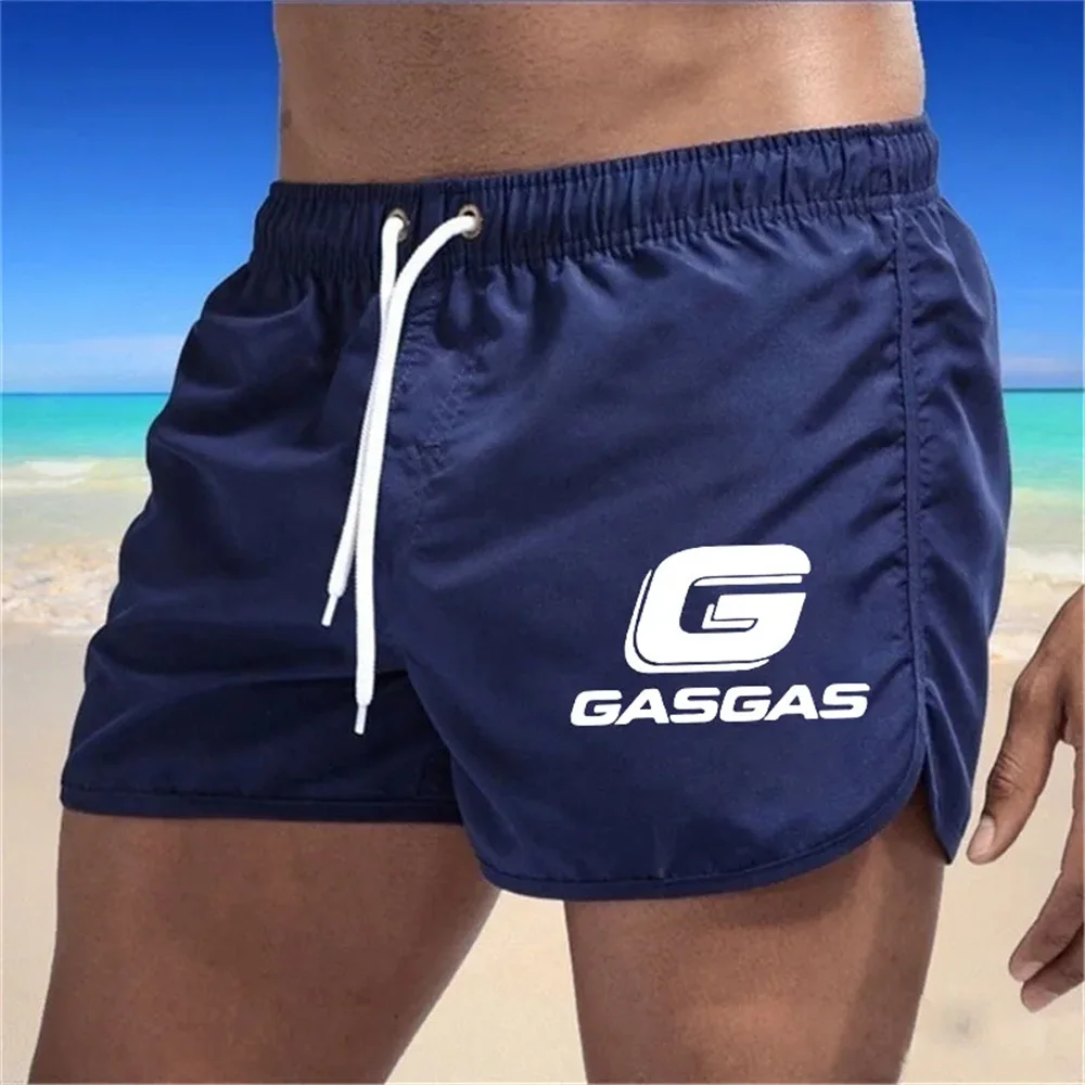 Calções de praia de natação masculino, prancha Fitness calças, swimwear sexy, roupas da moda, 2022