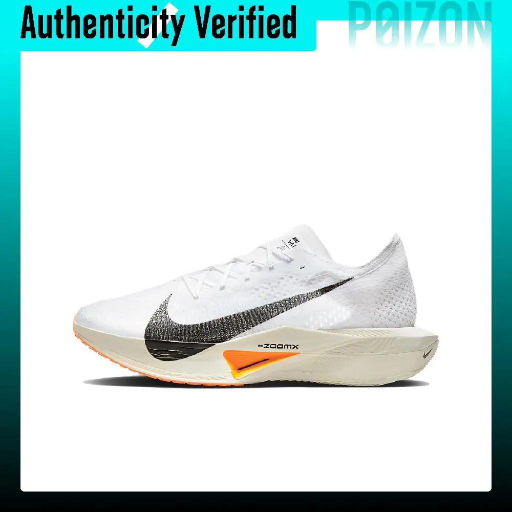 Nike ZoomX Vaporfly Next% 3 Low top Marathon Long Distance Running Racing Running Shoes Women's Black White Beige FB7937-100