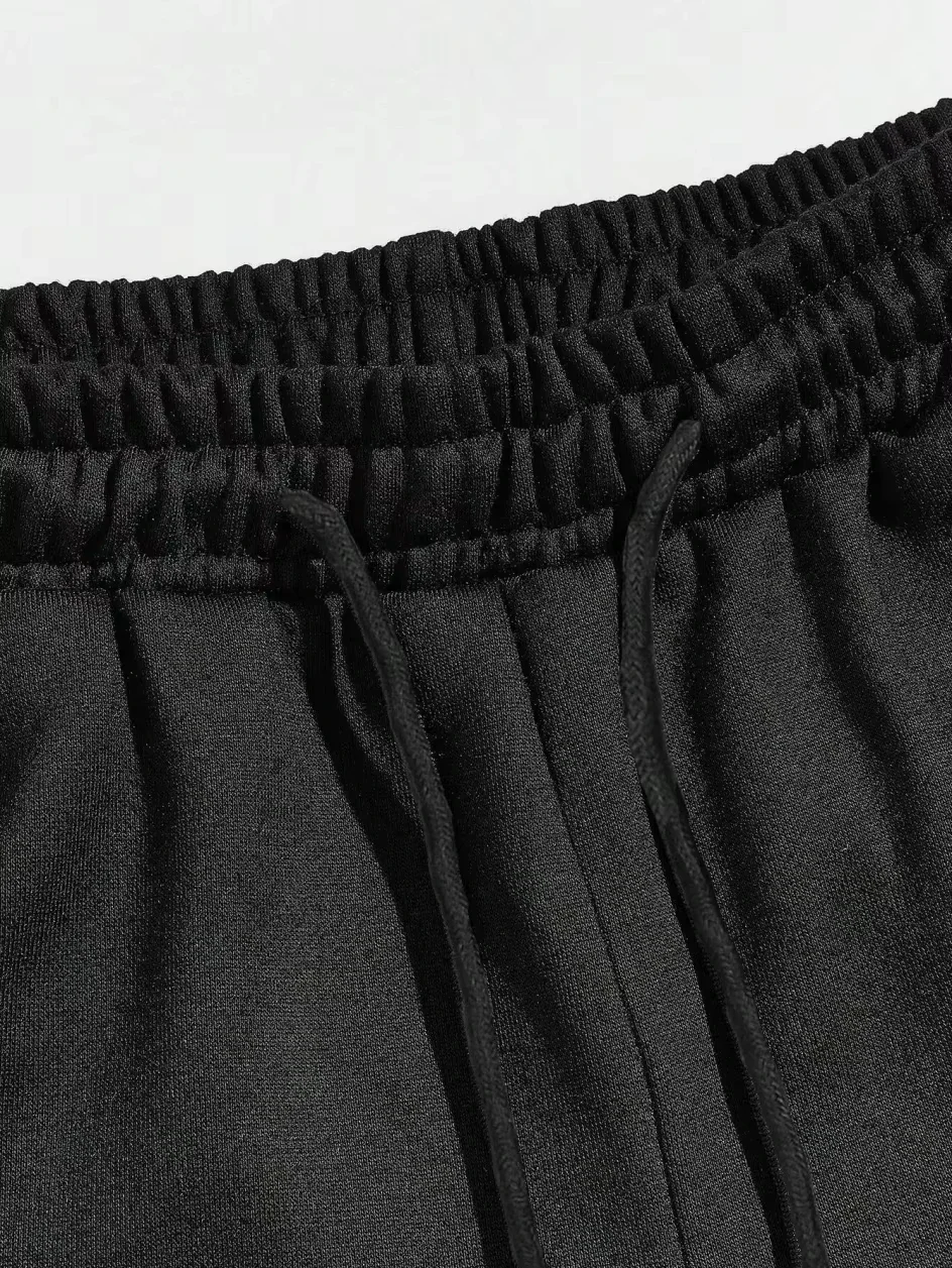 أزياء الرجال ركض التنين طباعة الحضرية الشارع الشهير فضفاضة تناسب السراويل الصيف الجديدة مزيج القطن تنفس السراويل الرياضية