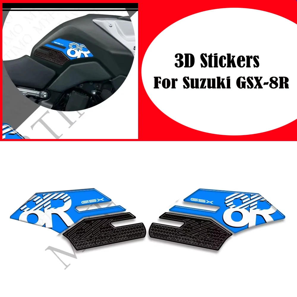 

Motorcycle Protector Tank Pad Side Grips Gas Fuel Oil Kit Knee 3D Stickers Decals For Suzuki GSX-8R GSX 8R GSX8R 2024 2025