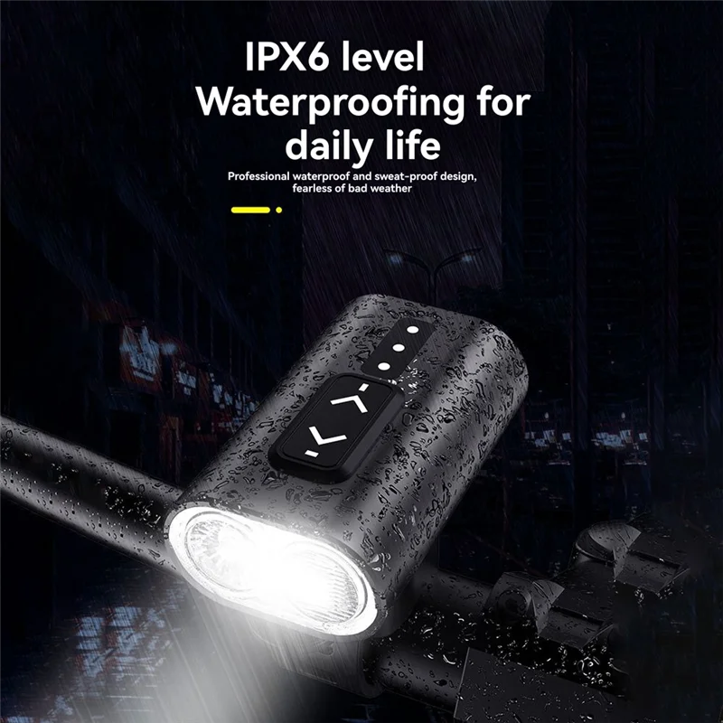 ABJM-دراجة ضوء مقاوم للماء الدراجة العلوي المقود USB LED مصباح يدوي الدراجات سكوتر الجبهة مصباح #5