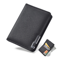 Fashion Wallets for Men Slim Credit Card Holder Purses Cross Pattern Women's Short Money Bags Portable Cardholder Male Gift