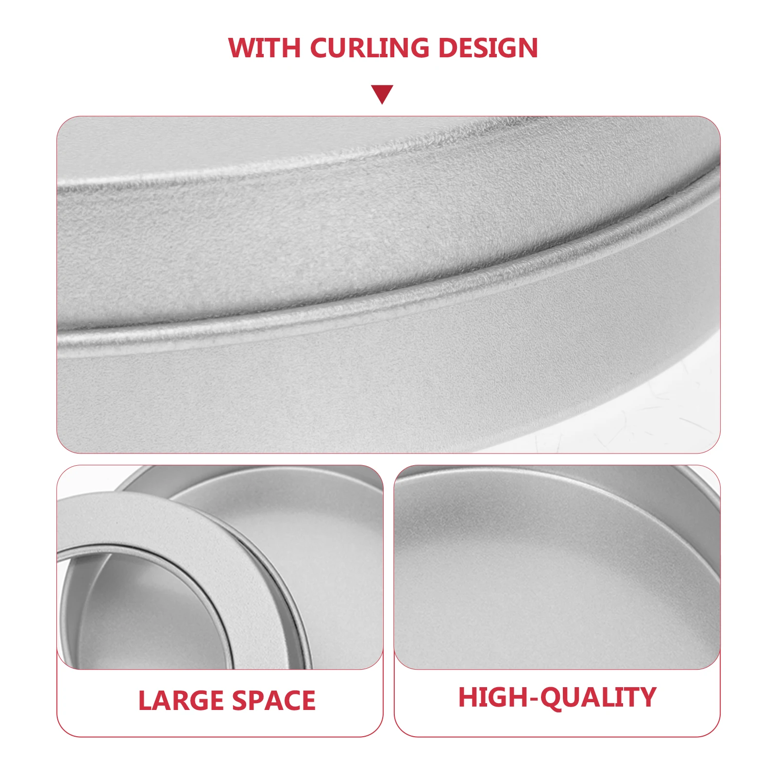 

10pcs Can Tinplate Box 90x20mm Tinplate Case Cookie Candy Storage Lightweight Durable Jewelry Sundries Container