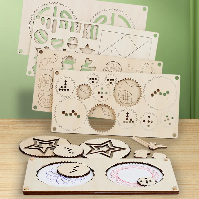 

Left And Right Brain Development ,Geometry Spirograph Drawing ,Tangram Geometric Shape cognitive,Animal Blocks Graffiti Matching