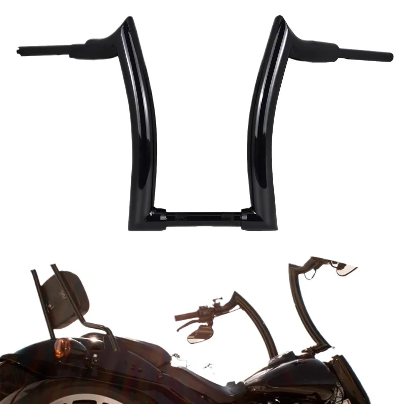 Factory Wholesale -High Performance Motorcycle Handle bar 14'' 16'' Rise Ape Hanger Handlebar Aluminum Fits for Softail Fat Boy