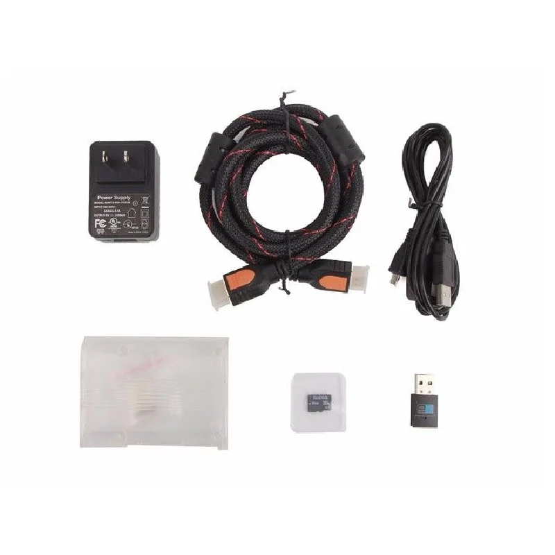 

Raspberry Pi 3 Media Center Kit include 16GB Micro SD Card,USB Adapter,Power Adapter,1.5M HDMI Cable & Micro USB, Enclosure ﻿