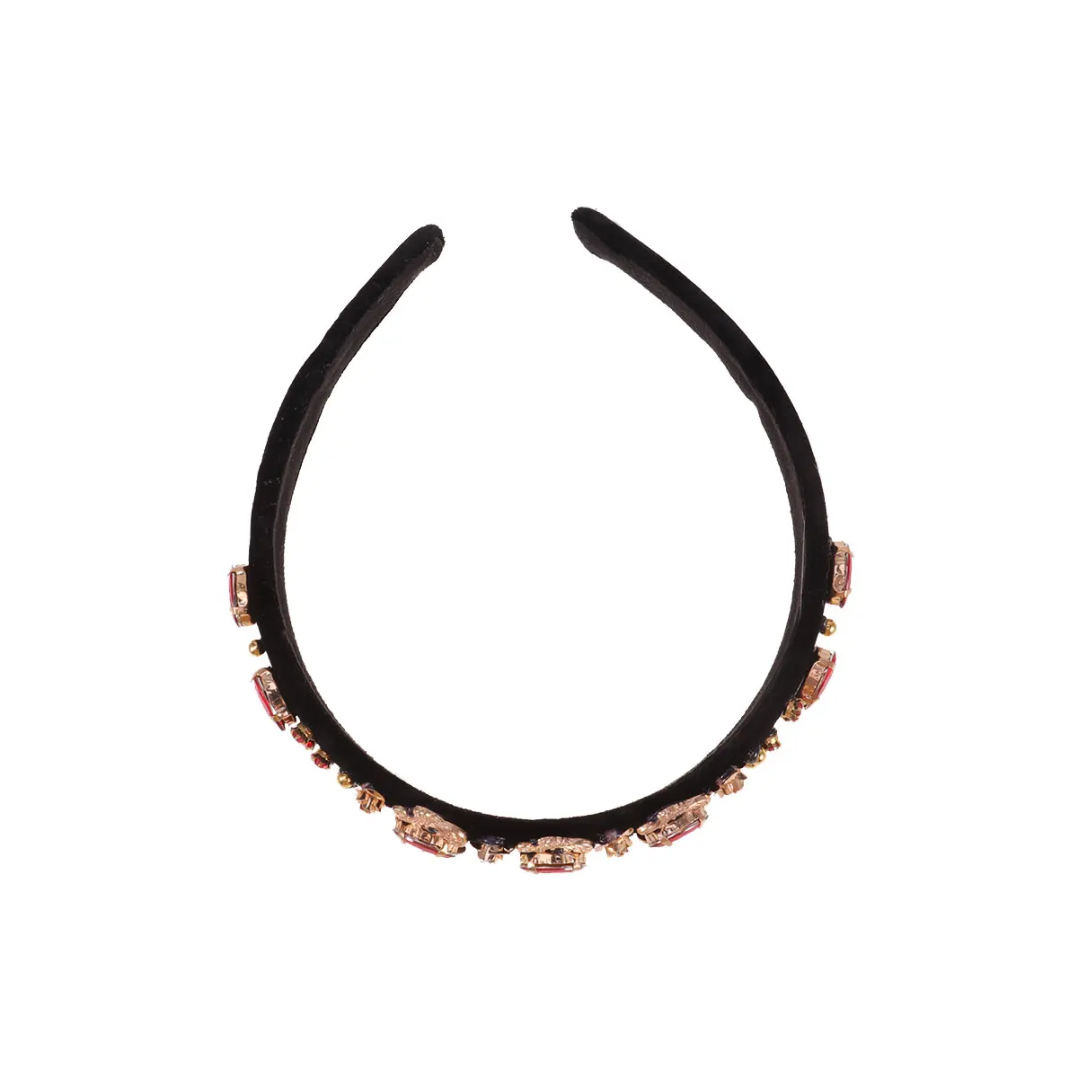 

Hair Band Diamond Pearl Headdress Wide Headband Alloy Hair Band