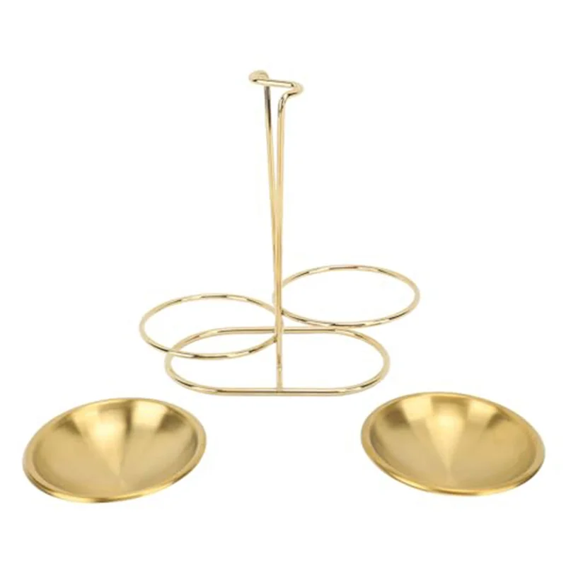 ABKS-Hot Pot Spoon Colander Stand Restaurant Spoon Stand Stainless Steel Soup Spoon Stand Soup Spoon Colander Set Stand