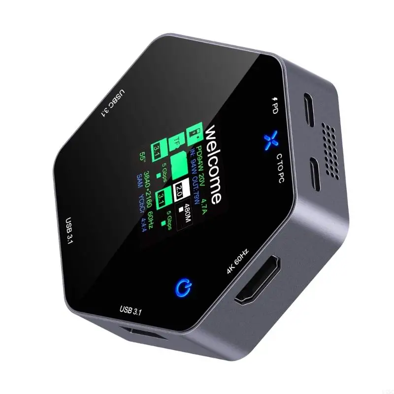 

U55C Multiport USB C Splitter Docting Station с 4K -дисплеем и Fast