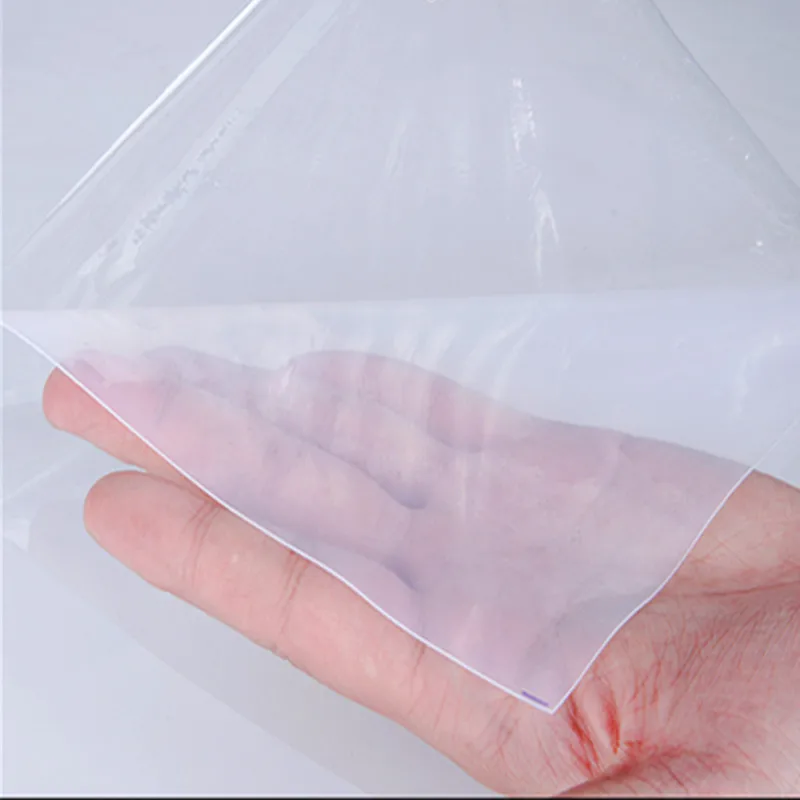 0.1mm/0.2mm/0.3mm/0.5mm/0.8mm Top Quality Silicone Rubber Sheet 500mm Width 500mm Length Transparent Silicone Film
