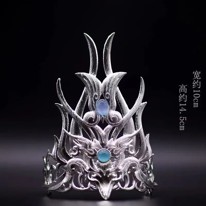 Chinese Ancient Style Bridal Headwear Xiuhe Phoenix Men Grand Hair Crown Hanfu King Hair Accessories
