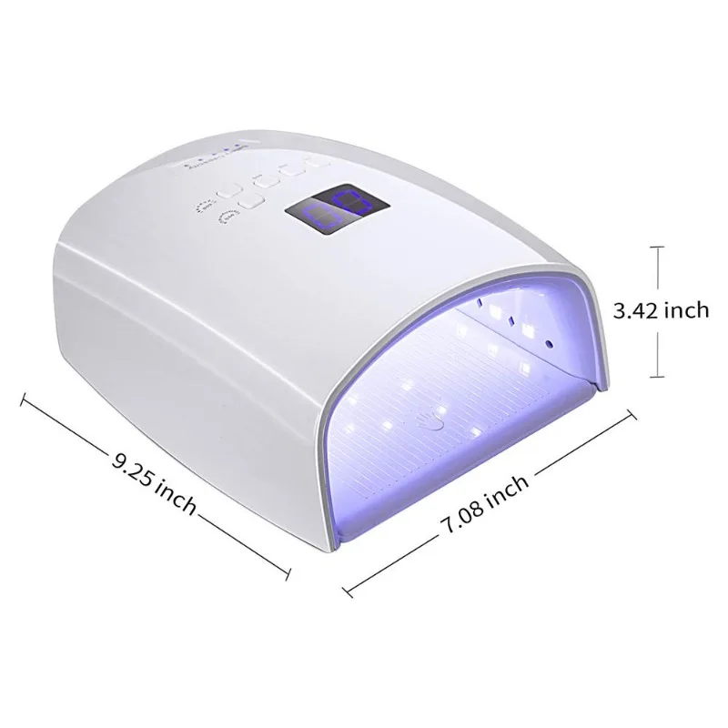 Lámpara LED UV recargable para uñas, luces profesionales inalámbricas para manicura y pedicura, 48W, para el hogar y el salón