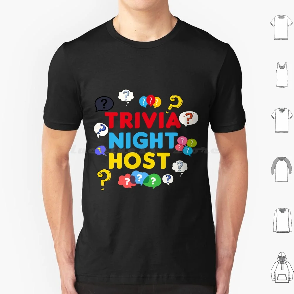 Trivia Night Host Quiz Game Entertainer Moderator Emcee T Shirt Cotton Men Women DIY Print Zapz Trivia Night Attire Trivia