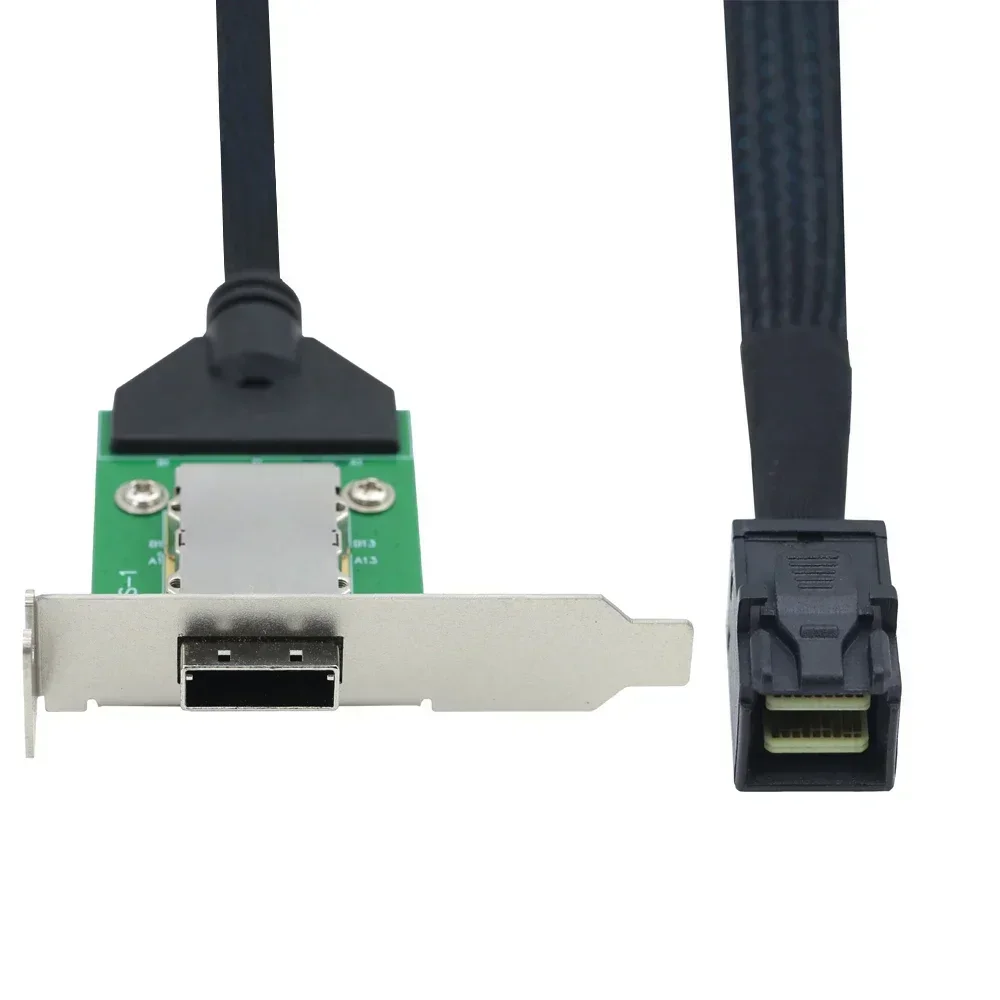 

Внешний адаптер Mini SAS HD SFF-8088 26P PCBA с низкопрофильным кронштейном для SAS SFF-8087 36P 12 Гбит/с