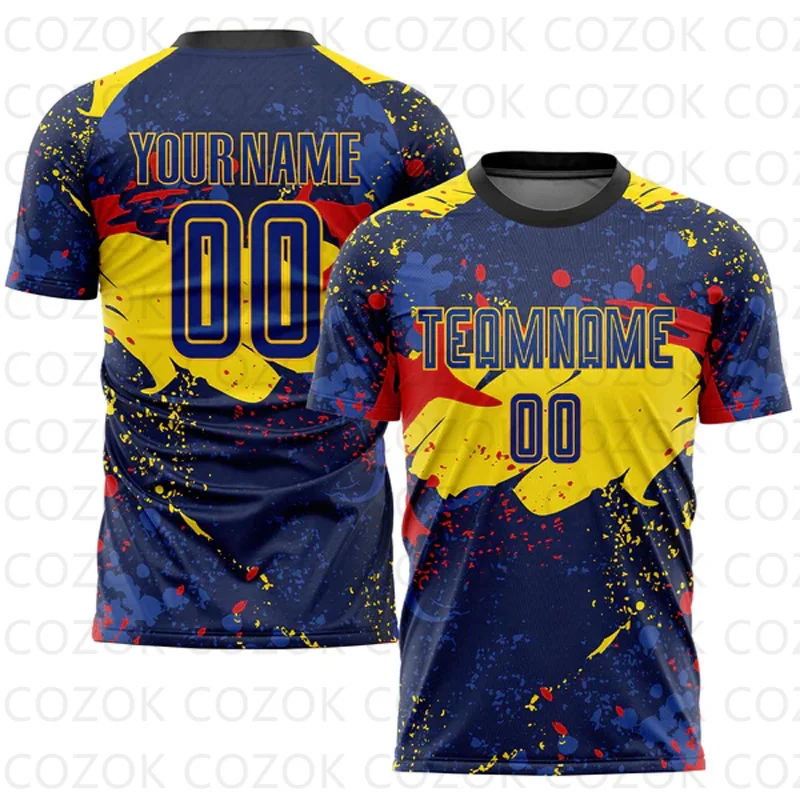 Customized Football Jersey Personlized Team Football Short Sleeves Athletic Shirts Unisex