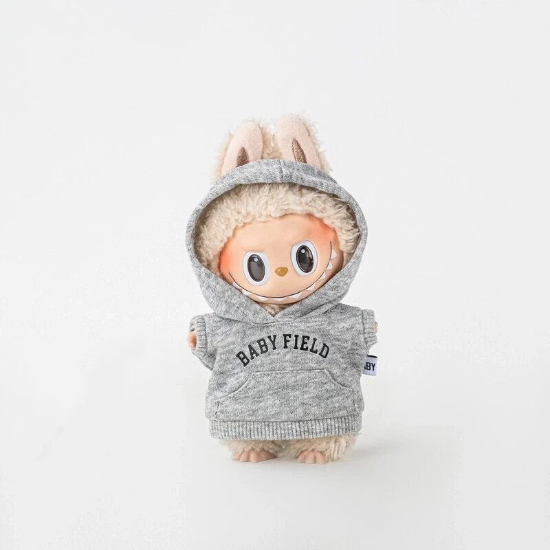 

17cm Cute Mini Plush Doll'S Clothes Outfit Accessories Labubu V1 V2 Dolls Sweater Clothing Diy Kids Girl Gift