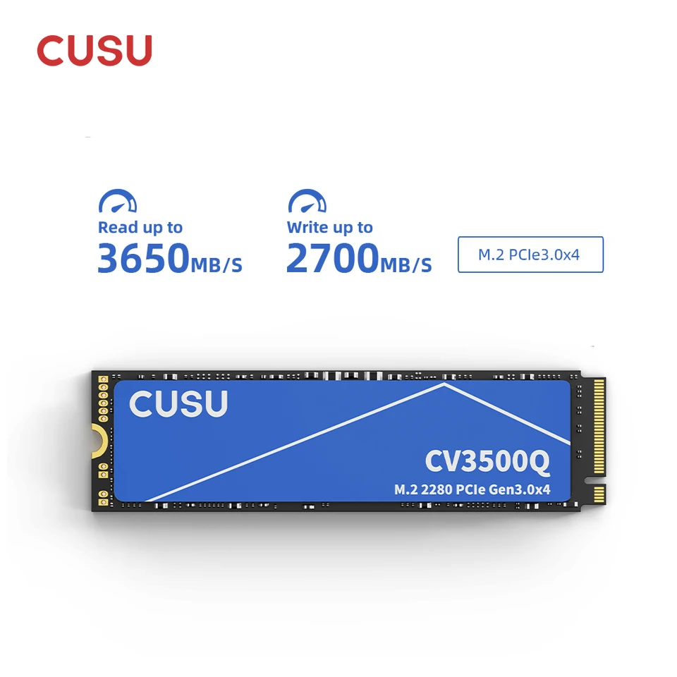 CUSU M.2 SSD 512GB 1TB 2TB PCIe3x4 Solid State Drive SSD NVME M2