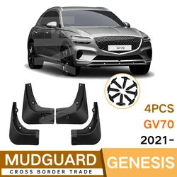 Carro Mudflaps Fender para Genesis GV70, Versão Combustível, Guarda Lama, Flap, Splash Flaps, Acessórios Mudguard, 2021