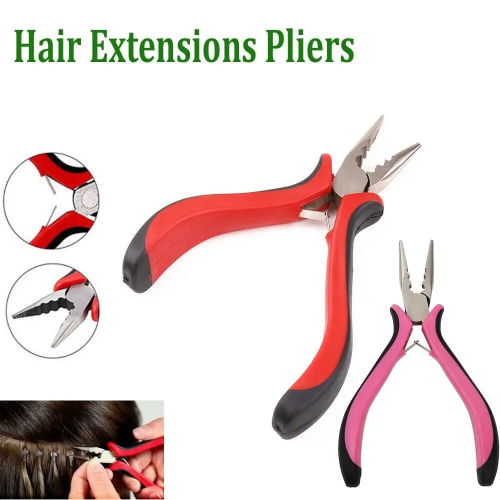 Steel Hair Extension Pliers Professional Tongs Extensions Removal Durable Tip Pliers for Nano or Micro Ring