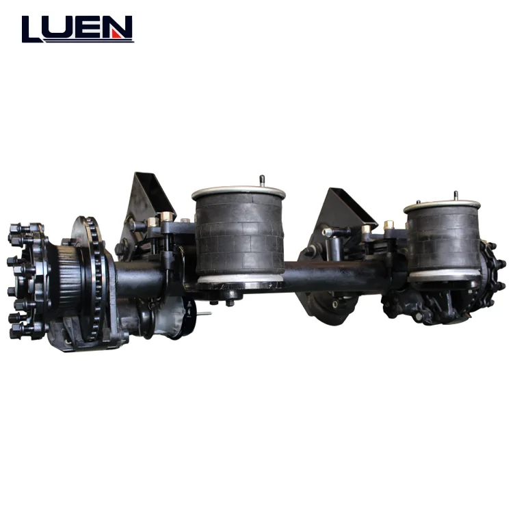 LUEN 3-Axle Airbag Suspension Trainer Trailer Steel Semi-Trailer With Suspension Parts and Accessories