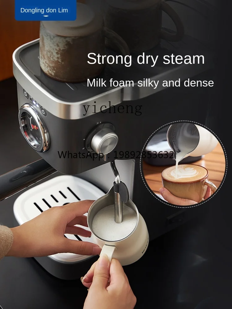 

Coffee Machine Household Small Concentrated Full & Semi Automatic Commercial High Pressure Pump Steam Frothed Milk Integrated