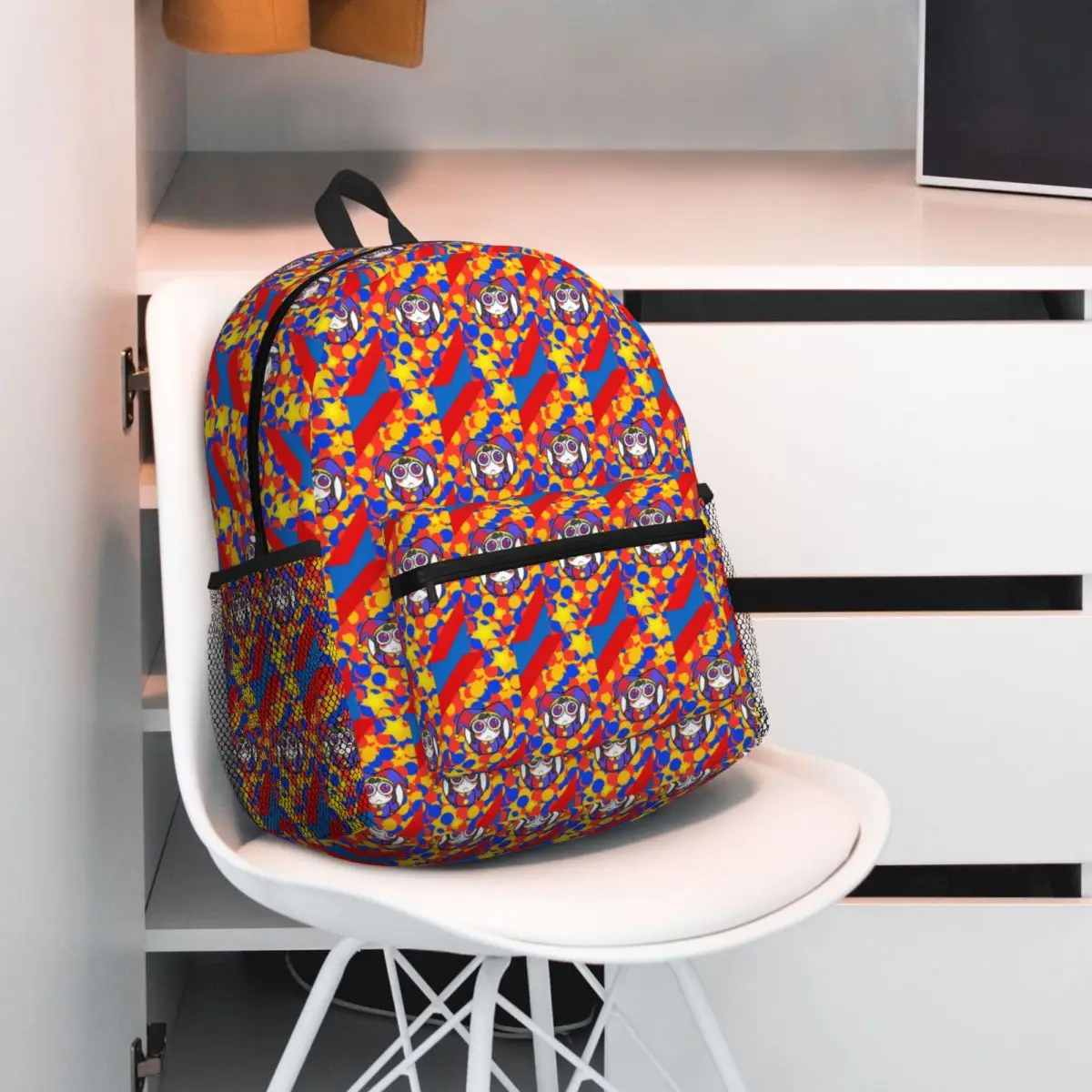 

Amazing Digital Circus Cartoon Anime Game Student Backpack School Bag Hiking Travel Daypack for Boys Girls Bookbag Shoulder Bags