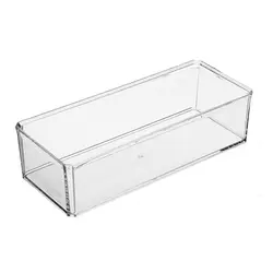Sinewy Acrylic Tea Bag Organizer Transparent 22*8.5*5.5 CM Tea Bag Storage Box Transparent Storage Box Cabinet
