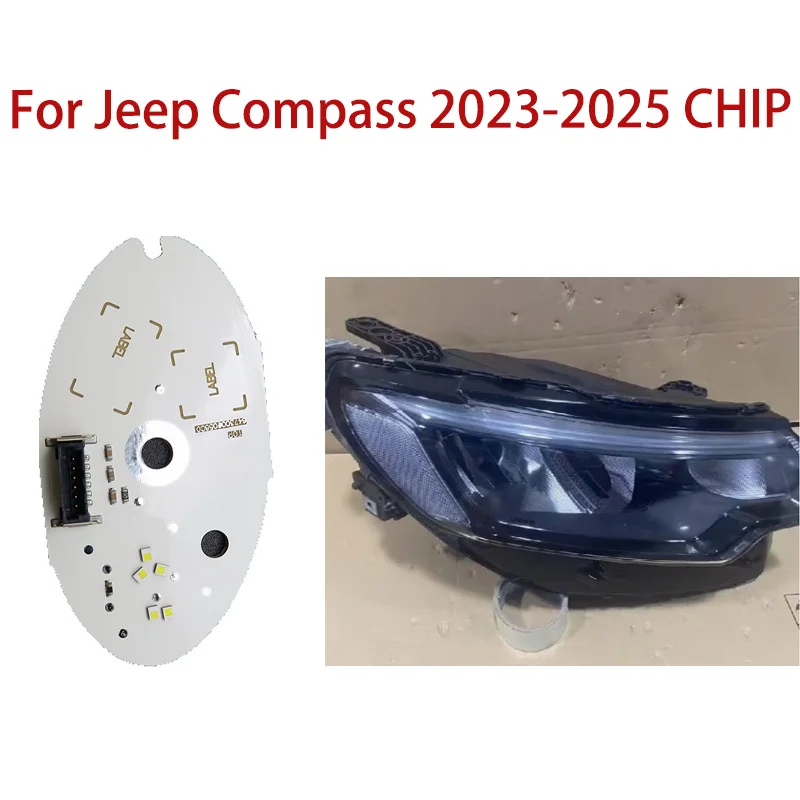 Car Headlights DRL Chip Ballast Chip White Light Angel Eyes Circuit Board Light Source Chip For Jeep Compass 2023-2025