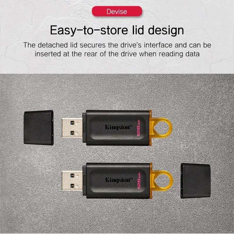 Kingston Pen Drive USB Flash Drives DTX Pendrive 32GB 64GB 128GB 256GB CLE USB 3.2 Flash Disk Mini Key Memory Stick 3.0